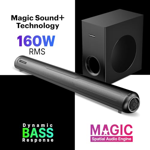 Image of Thomson 160 Watt Bluetooth Soubbar with Subwoofer I Alphabeat160, SpeakerBar, Home Theatre, Woofer, RMS Sound Output