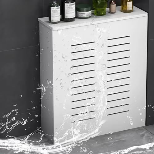 Barrière de confidentialité de vanne de radiateur et meuble blanc