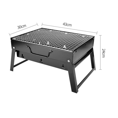 Mini grille de barbecue pliante inox portable : mini four à barbecue compact de voyage
