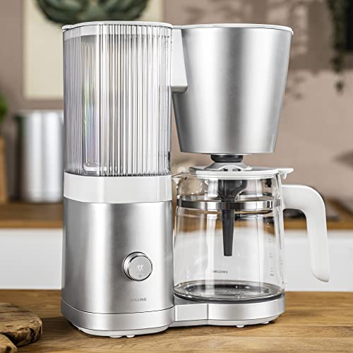 Image of ZWILLING Enfinigy Glass Drip Coffee Maker 12 Cup, Awarded the SCA Golden Cup Standard, Silver
