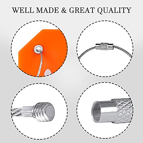 8 Pack Silicone Luggage Tag Baggage Handbag School Bag Suitcase Instrument Tag Label By Gostwo (01 Mixed Colors) #TOP6