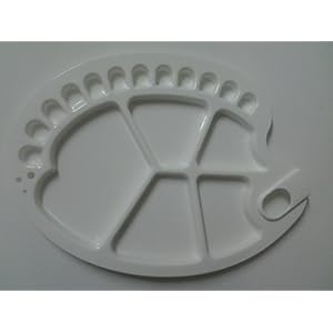 Pallet van kunststof, ovaal, 25 x 35 cm