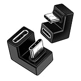fine-R USB Type C 方向 変換 アダプター U字 U型 180° 2個 セット USB3.1 高速充電 PD充電 データ同期 10Gbps タイプc type-c 変換アダプタ 180度 オス メス USB C コネクター スリムデザイン (PL保険加入商品)(3.1U型 2個)
