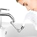 Wasserhahn verlängerung Mit Spritzfilter, 1080 ° Drehbarer multifunktionaler verlängerungshahn Wasserhahn Aufsatz, wassersparer für wasserhahn, Universeller Spritzfilterhahn
