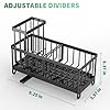 Success Goods Kitchen Sink Caddy Organizer – Stainless Steel Sponge Holder with Brush Holder, Countertop Dish Soap Rack, Black #5