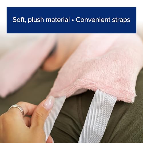 Image of Bed Buddy Hot and Cold Neck Wrap, Microwavable Heating Pad & Cold Pack for Neck, Sore Muscles - Moist Heat Therapy Wrap, Pink, Unscented