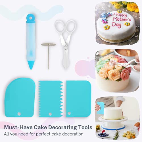 Cakebe Cake Decorating Tools 115-Piece Piping Bags&Tips Set Cake Decorating Kit With 42 Piping Tips Cake Decorating Supplies With Frosting Tips&Bags Cupcake Decorating Kit Cookie Decorating Supplies #TOP4