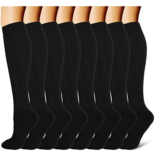Copper Compression Socks Women & Men - Best for Running,Medical,Athletic Sports,Flight Travel, Pregnancy