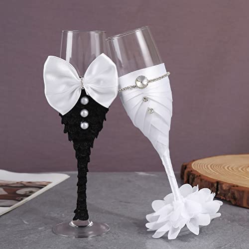 True Love Gift SUVELAM Wedding Champagne Glasses thumb #1