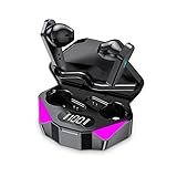 GPISEN Auriculares Inalambricos con 55ms de Baja Latencia para Videojuegos,Auriculares Bluetooth Gaming con Bluetooth 5.2, Dual Mode,Drivers de 10 mm,Tiempo de Uso 35 h, IPX7 de Impermeabilidad