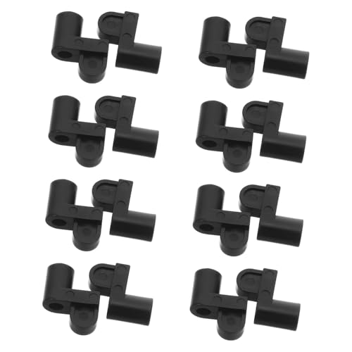 Healifty 24pezzi Clip Per Zanzariere Nero Con Viti Per Sostituzione Serrature Finestre Adatto Vari Spessori Di Telaio Resistente Alle Intemperie Per Uso Domestico e Camper