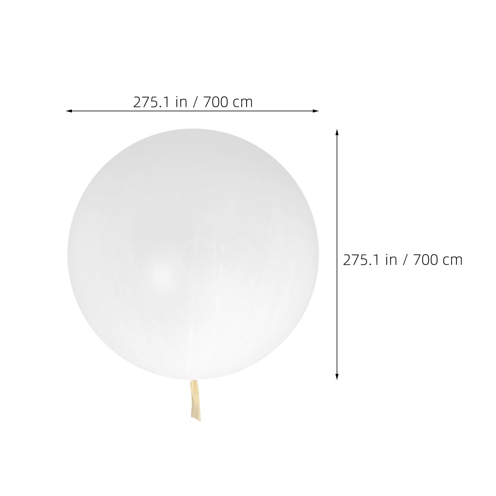 Großer Weißer Latex Wissenschaftsballon 750g 280 Zoll | Meteorologische Forschung und Ballonmapping, Rundes Modell mit Stabilem Größen Gewicht Verhältnis
