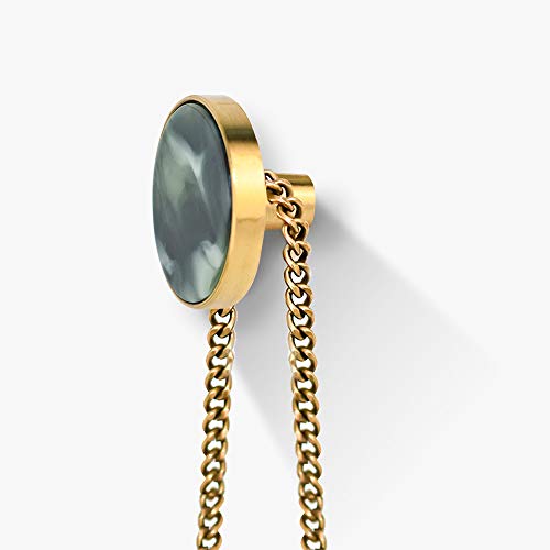 EVERGD 27mm Pure Copper Handle Shell Brass Gold Wardrobe Kitchen Cabinet Door Knobs Drawer Cupboard Hardware Pull Handle Clothes Coat Hook Modern Simple (6 - Image 3