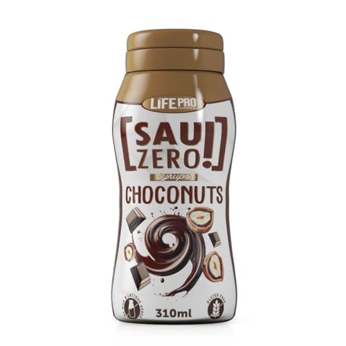 Sauzero Zero Calories Choco Nut 310ml | Acompaña tus platos preferidos con esta salsa cero calorías | Añádele sabor a tus postres sin añadir calorías