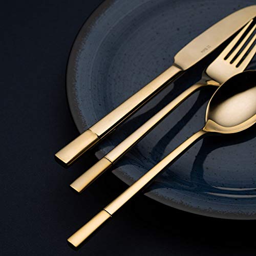 Ménagère 6 personnes en inox haute qualité dorée Luxus Or style prestigieux