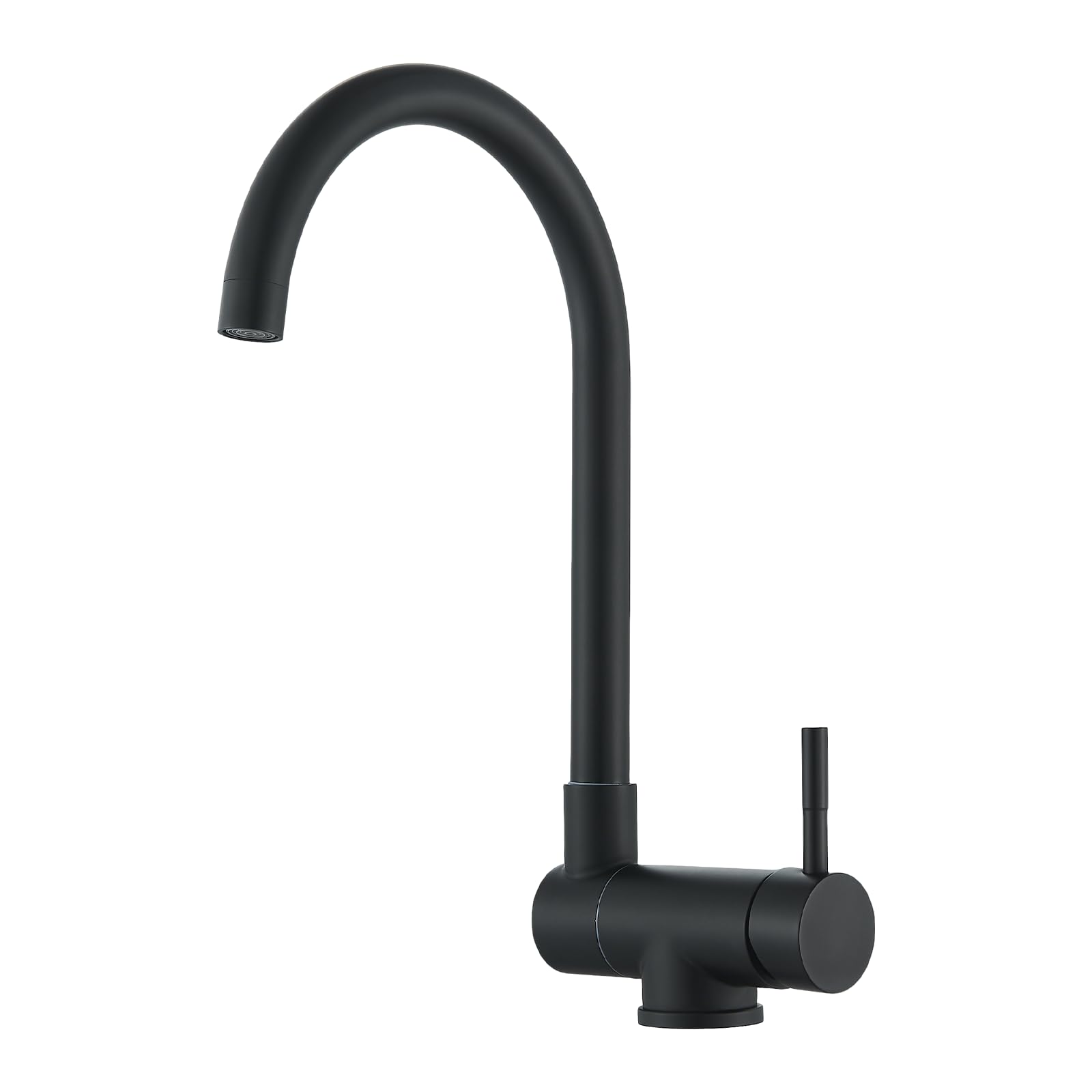 Grifo de cocina plegable, mezclador giratorio de 360°, mezclador de cocina, grifo plegable de acero inoxidable, color negro