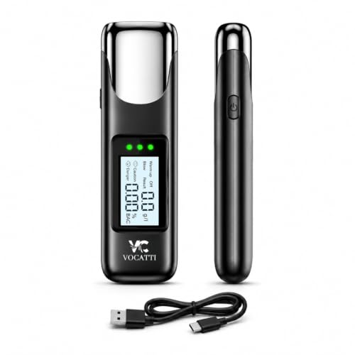 Image of Advanced Digital Alcohol Tester Machine | Portable Non-Contact Breath Analyzer with Accurate BAC Tester with Highly Sensative Chip | Rechargeable for Personal,Office Use | 1 Year Warranty
