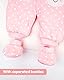 JiAmy Vine Baby Overall Strampler Winterjacke Unisex Cartoon Baby Strampelanzug mit Kapuze 6 Monate