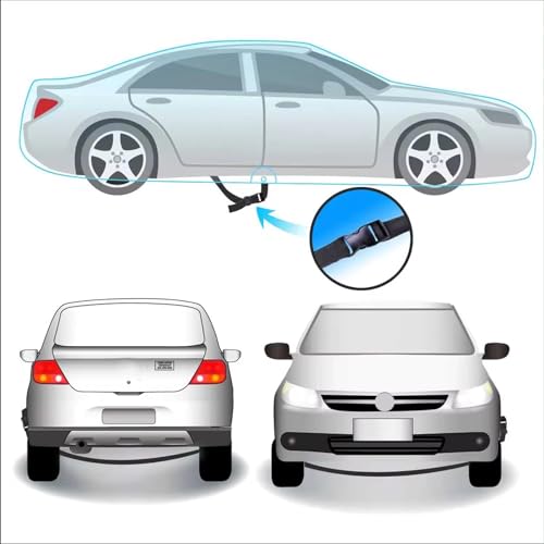 Image of Car Body Cover Compatible with Citroen Ec3 Waterproof Heavy Duty Car Body Cover + Sun Protection + Triple Stitched + Mirror Pocket