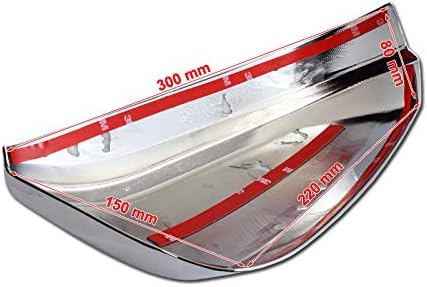 EPARTS Chrome Polished ABS Side View Mirror Overlay Full Cover Trim Caps Fit for 2013-2016 Toyota RAV4 w/o Turn Signal Cut