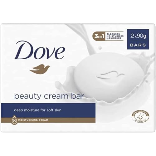 Dove Beauty Cream Bar Classica Saponetta Solida Idratante 2x90 GR 1 Unità