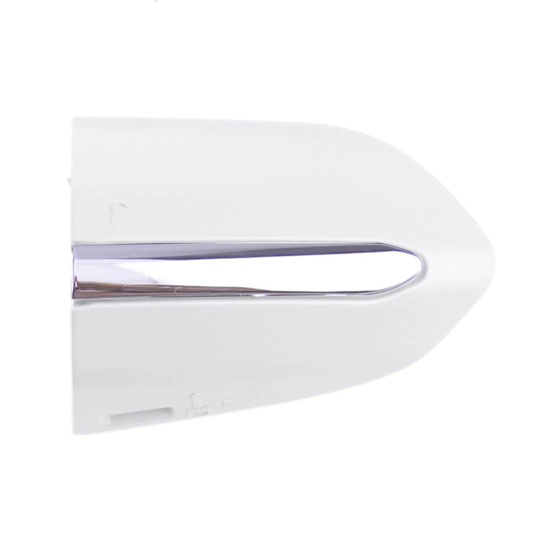 ciciTree White with Bright Stripe Front Left Door Handle Cover End Cap Compatible for Ford Fusion Edge 2015-2020