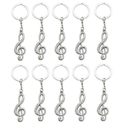 Bhbuy Fashion Cool Musical Note Key Ring Keyfob Keyring Music Symbol Keychain Gift New