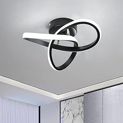 Lámpara de Techo LED Comely Negra 22W Cover