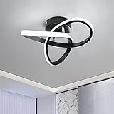🏡 Diseño creativo: plafon led techo de apariencia en forma de flor negra, bello y elegante, personalidad única, le aporta un ambiente agradable y cálido cuando se enciende, ideal para la iluminación decorativa del hogar.