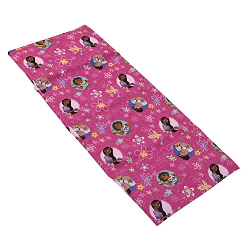 Drap de sieste Disney Encanto rose et aqua pour le repos des enfants en maternelle