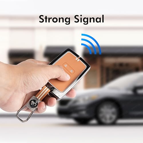 Image of SHOPOFLUX Metal Key Cover Compatible with Renault Triber | Kiger | Duster | Gravite 4 Button Smart Key
