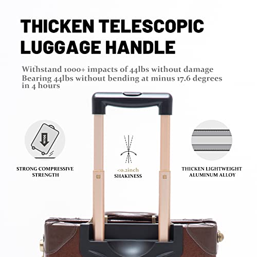COTRUNKAGE 2-Piece Vintage Suitcase Set