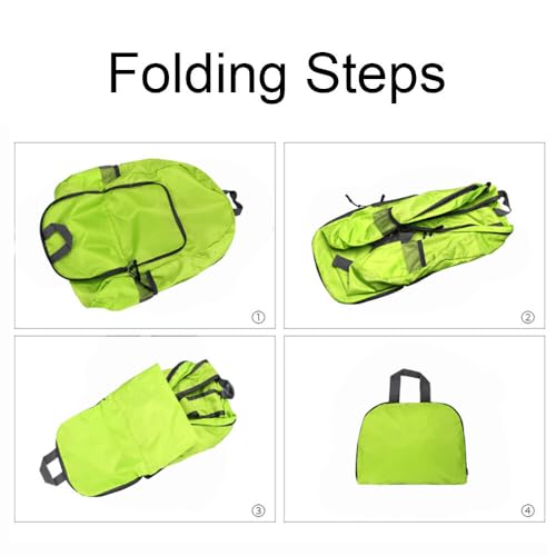 Mochila Plegable Outdoor para Camping y Senderismo Verde miniatura 5