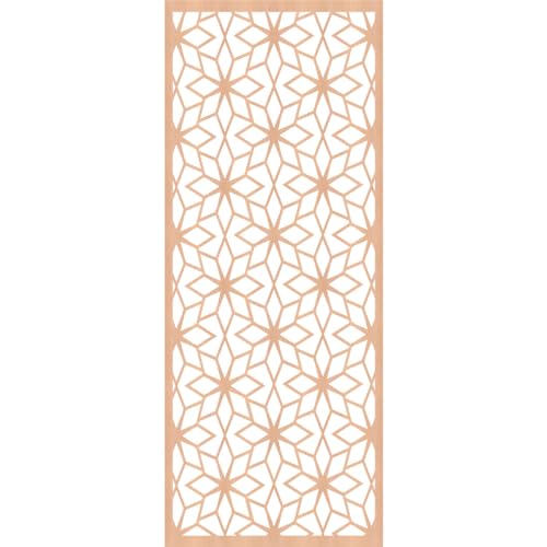 Image of Lake Decorative Pierced Fretwork Wood Wall Panels, 17 3 /8 inchW x 44 3 /8 inchH x 1 /4 inchT, Alder