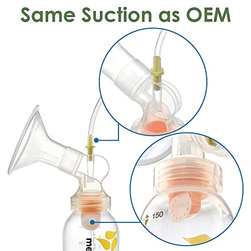 Image of Maymom Connector Compatible with Medela Flanges. Not Original Medela Personalfit Connector. Compatible with Pump in Style Symphony Swing Breastpumps, and Maymom Flanges; 2pc /pk
