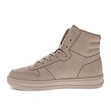 Levi's Womens Drive Hi 2 Mono Synthetic Leather Casual Hightop Sneaker Shoe, Taupe, 9 M