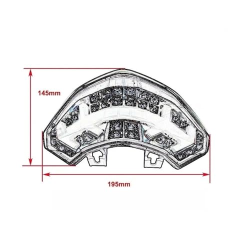 Feu de frein moto arrière LED intégré pour Multistrada 1200 années 2010 2011 2012 2013 2014 - 6
