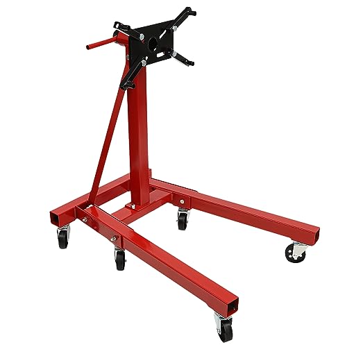 Folding Engine Stand 2000 lbs Capacity Red