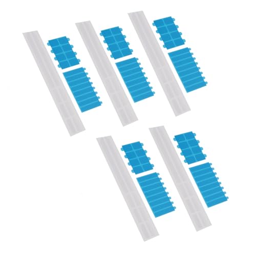 Oumefar Privacy Screen Adhesive Strip Set 5 Pack Plastic Slide Mount Holder Tabs Computer Monitor Laptop Privacy Filter Replacement Kit for Home Office Use