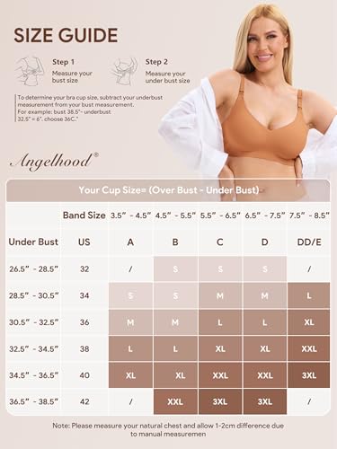 Image of Angelhood 3 Pack Nursing Bras for Breastfeeding Seamless Pregnancy Maternity Bra Wireless Sleep Bralette with Extenders