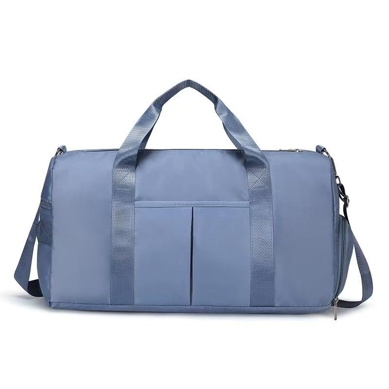 Bolsa Impermeável Grande Mala Viagem Esportiva Resistente para Academia,Yoga(Azul Enevoado)