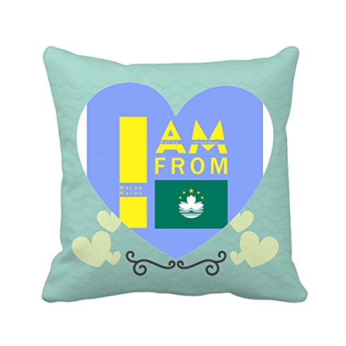 Oreiller Macao coussin amour coeur pour detente sur le canape du salon