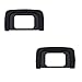 JJC Visor Ocular Eyecup para Nikon D5600, D5500, D5400, D5300, D5200, D5100, D5000, D3500, D3400, D3300, D3200, D3100, D3000 Cámaras Reemplazo de Nikon DK-25 Eyepiece (Lote de 2)