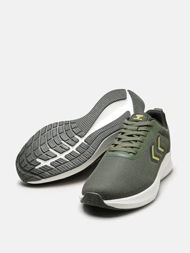 Image of hummel Ultralite Lace Up Sports Shoes for Men with Lightweight TPR Sole Comfortable Breathable and Slip Resitant Ideal for Running Walking Gym Trekking Hiking