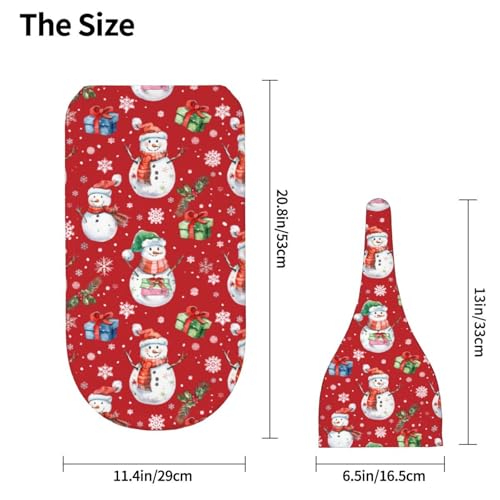 Image of Red Christmas Snowman Swaddle Blanket with Beanie Hat Set Newborn Swaddle Wrap Soft Baby Receiving Blankets Baby Swaddle Blanket for Baby Boys and Girls