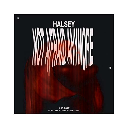 Halsey albumskydd Not Afraid Anymore [From Fifty Shades Darker (Original Motion Picture Soundtrack)] Canvas Poster Väggkonst Dekor Tryck Bildmålningar för Vardagsrum Sovrum Dekoration Utan ram