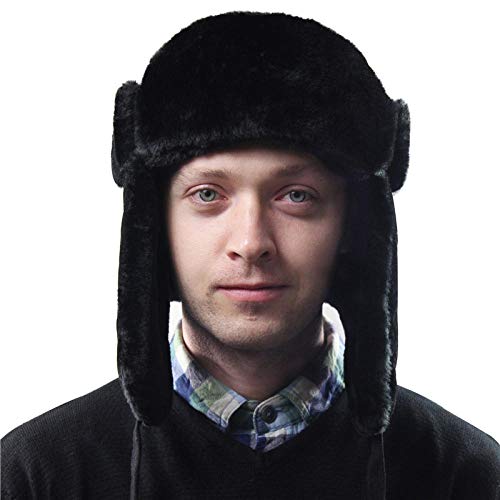 Ushanka imperméable doublée polaire avec protège-oreilles