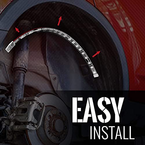 Opt7 Aura Wheel Well Rgb Led Kit W/Wireless Remote Lighting Kit, Multicolor Tire Rim Lights For Cars | 3-Into-1 16+ Smart-Color Waterproof Strips Soundsync | 24 Inches 12 Volts #TOP3