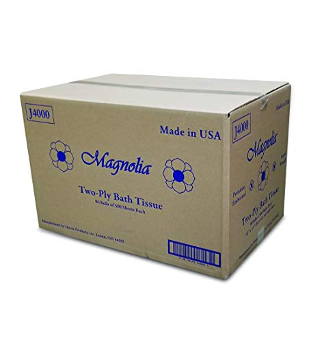 Magnolia Two-Ply Toilet Roll Tissue Embossed 96 Rolls Of 500 Sheets Each Roll J4000 #TOP1