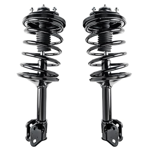 Image of Detroit Axle - 4pc Struts Shocks for 2003 2004 2005 Honda Pilot, 2001-2002 Acura MDX, 2 Front Quick Struts with Coil Spring Assembly 2 Rear Shock Absorbers Replacement Suspension